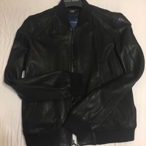 NWOT Cole Haan women leather jacket